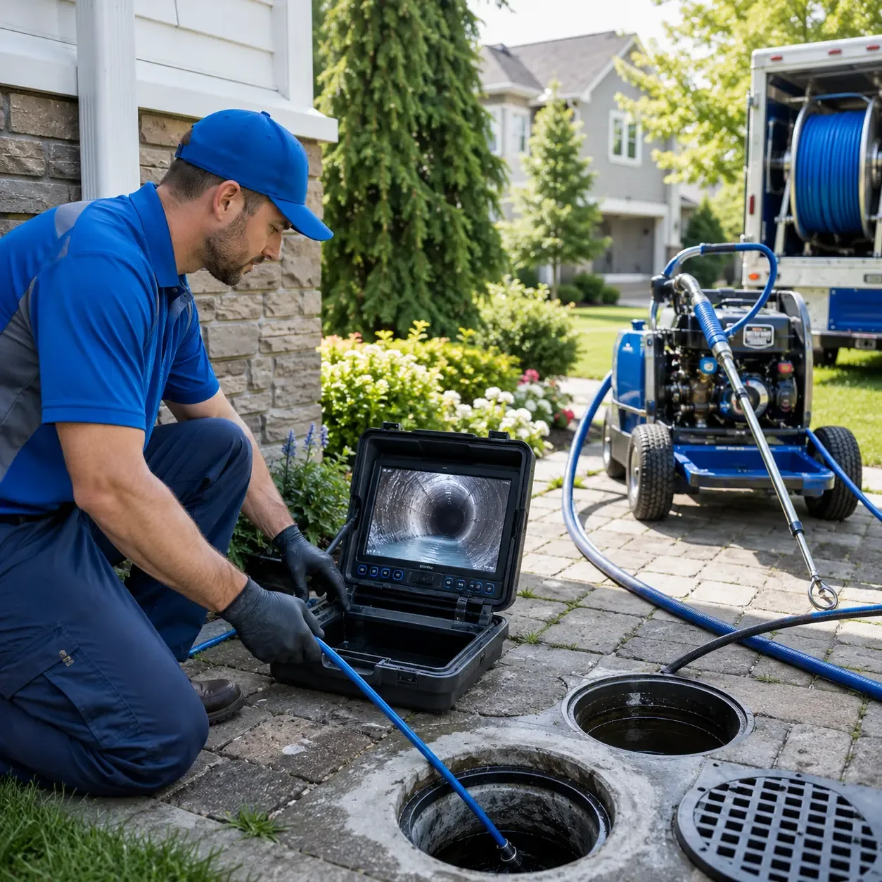 Outdoor drain cleaning professionals serving Rochelle, IL